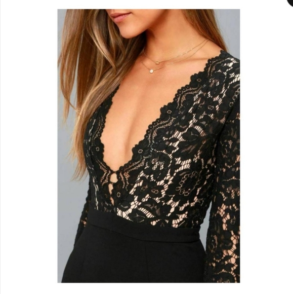 Long Sleeve Lace Mini Small Bodycon Night Out Dress - Picture 2 of 7